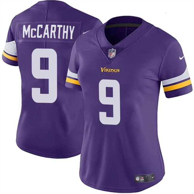 Women's Minnesota Vikings #9 J.J. McCarthy Purple 2024 Draft Vapor Stitched Jersey Dzhi,We sell and wholesale Women's Minnesota Vikings #9 J.J. McCarthy Purple 2024 Draft Vapor Stitched Jersey Dzhi on line form chian!